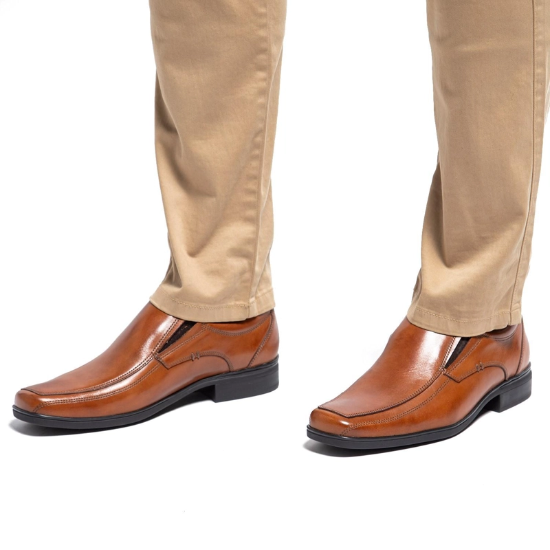 ZAPATO DE CUERO HOMBRE GUANTE BRANDY MONTREAL 0035469 - 2