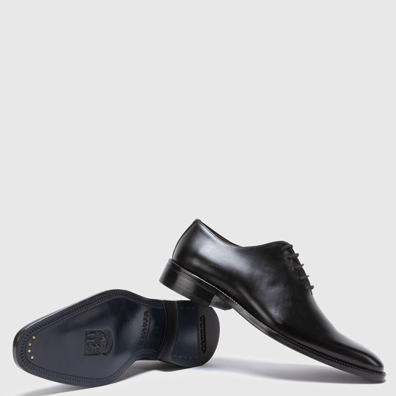 ZAPATO DE CUERO HOMBRE GUANTE NEGRO SUELA PRESIDENT 0035438 - 4