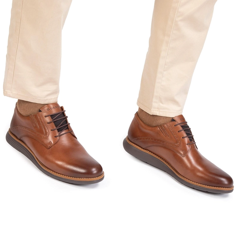 ZAPATO DE CUERO HOMBRE GUANTE TOSTADO CAMBRIDGE 0035302 - 2