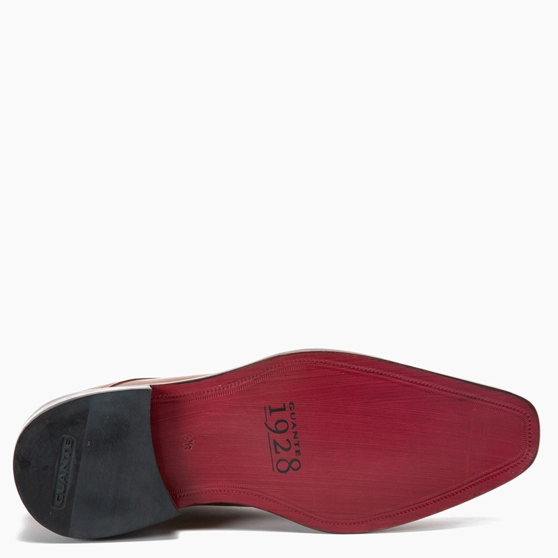 ZAPATO DE CUERO HOMBRE GUANTE CAMEL SUELA 0034262 - 2