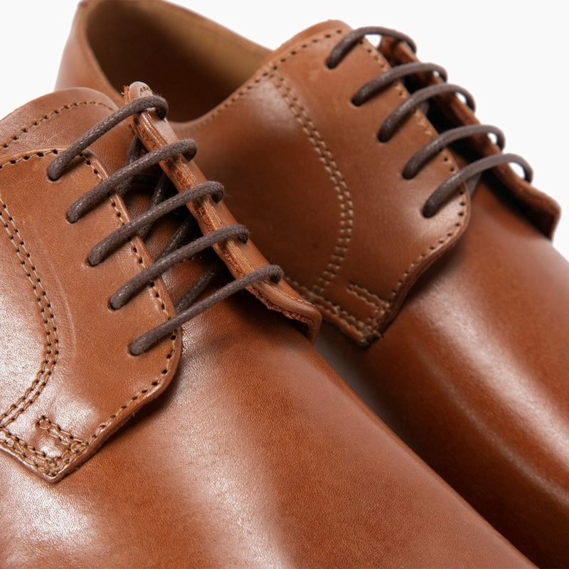 ZAPATO DE CUERO HOMBRE GUANTE CAMEL SUELA 0034262 - 4