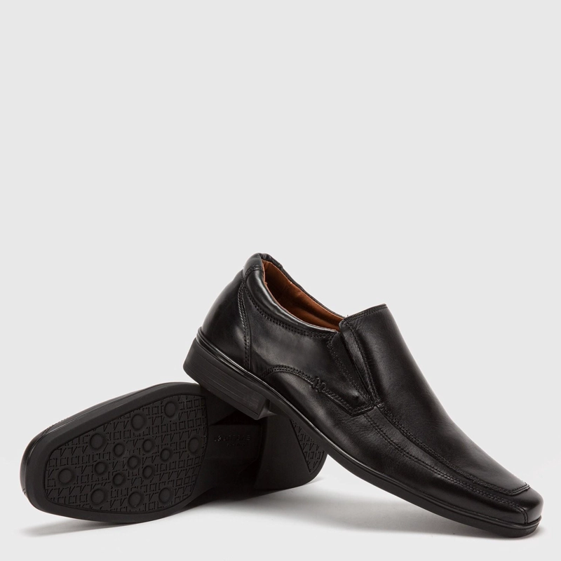 ZAPATO DE CUERO HOMBRE GUANTE NEGRO MONTREAL - 3
