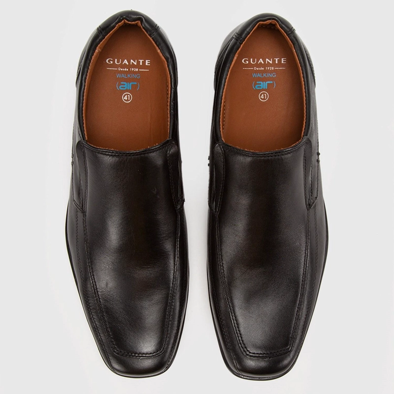 ZAPATO DE CUERO HOMBRE GUANTE NEGRO MONTREAL - 4