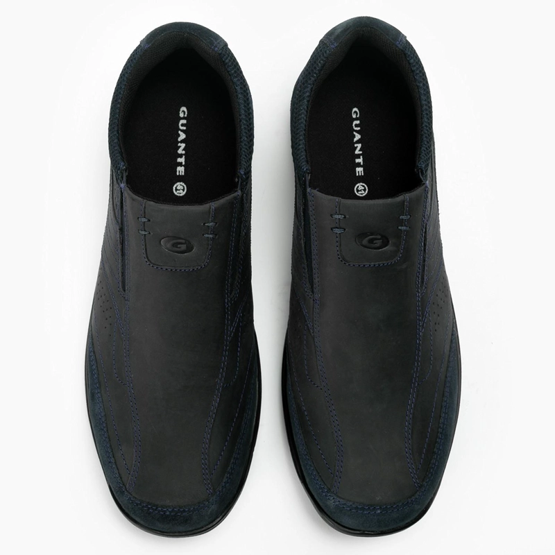 ZAPATO DE CUERO HOMBRE GUANTE AZUL VANCOUVER - 3