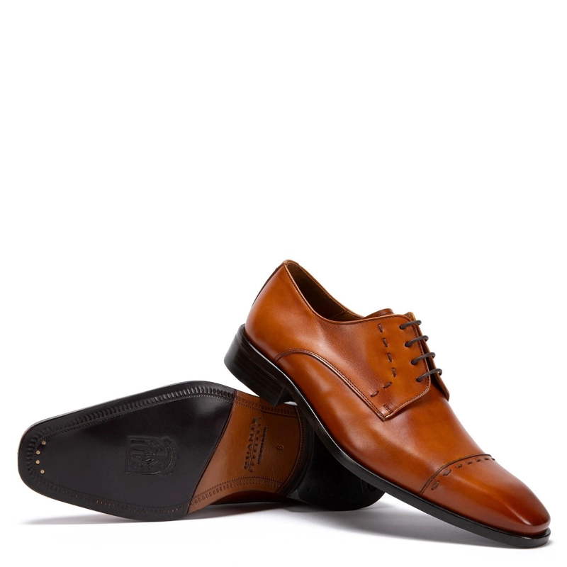 ZAPATO DE CUERO HOMBRE GUANTE BRANDY SUELA PRESIDENT 0034495 - 4