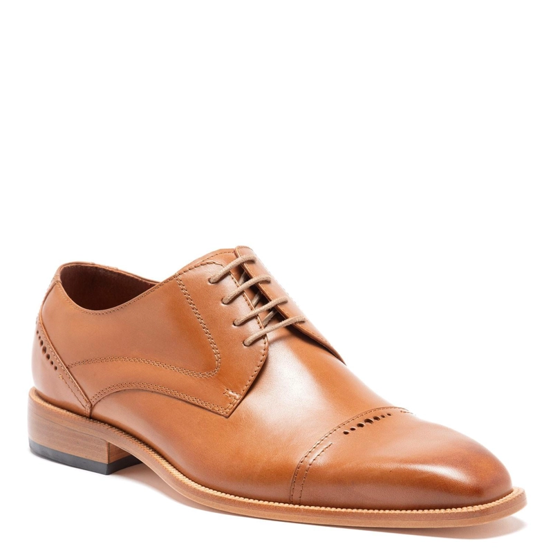 ZAPATO DE CUERO HOMBRE GUANTE CAMEL SUELA NATURAL 0033323 - 3