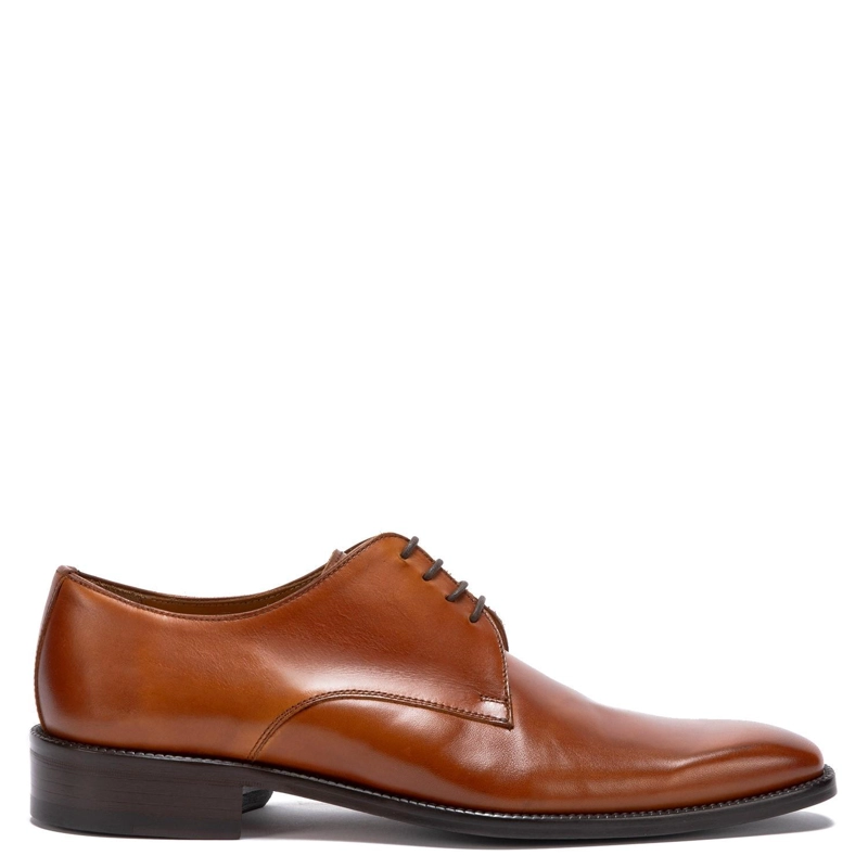 ZAPATO DE CUERO HOMBRE GUANTE BRANDY SUELA PRESIDENT 0034498 - 1