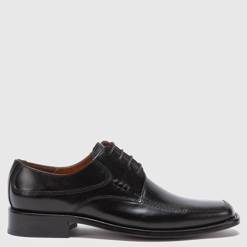 ZAPATO DE CUERO HOMBRE GUANTE NEGRO SUELA 0030459 - 1