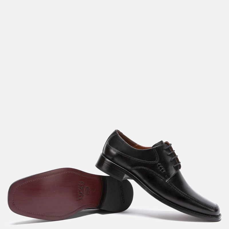 ZAPATO DE CUERO HOMBRE GUANTE NEGRO SUELA 0030459 - 4