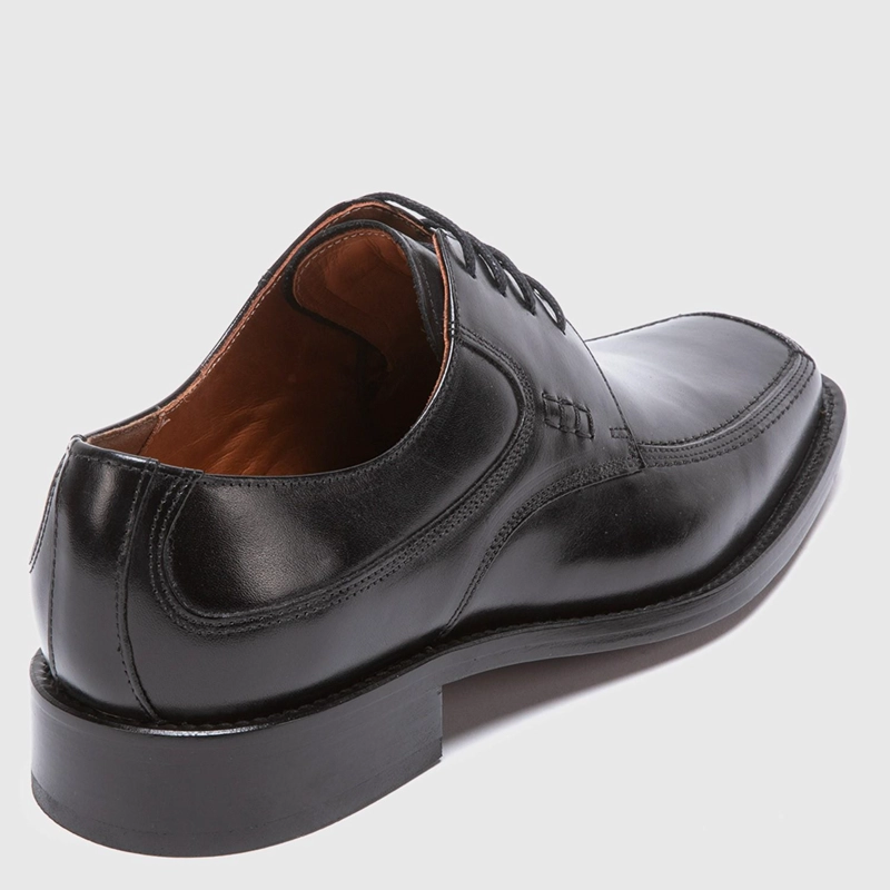 ZAPATO DE CUERO HOMBRE GUANTE NEGRO SUELA 0030459 - 5