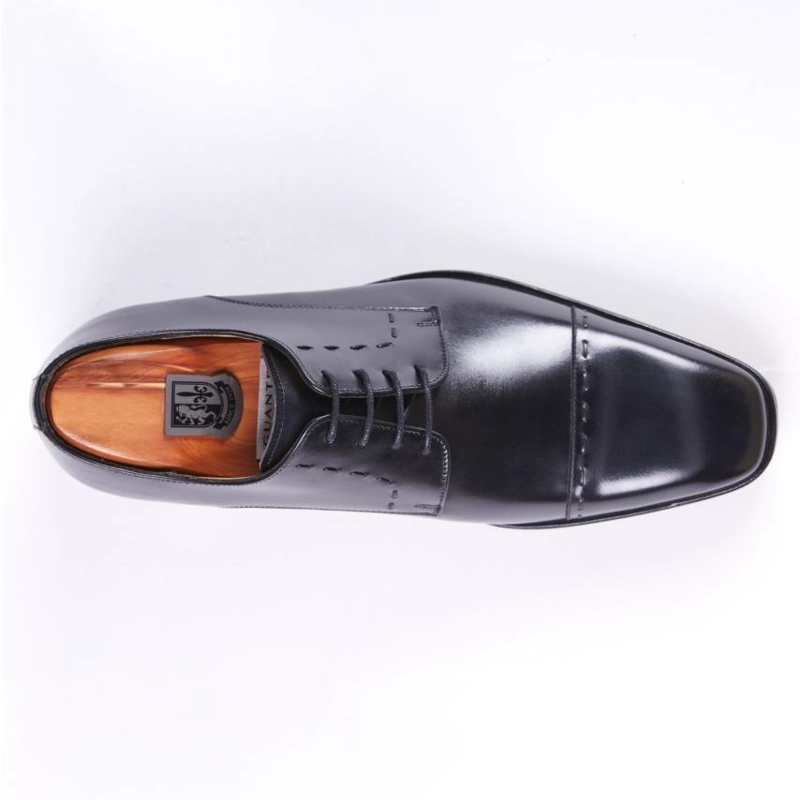 ZAPATO DE CUERO HOMBRE GUANTE NEGRO SUELA PRESIDENT 0034494 - 5