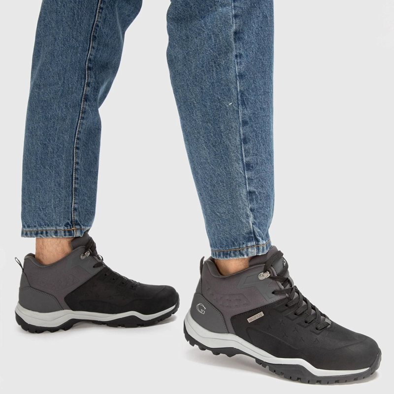 BOTIN OUTDOOR DE CUERO HOMBRE GUANTE NEGRO CONGUILLIO - 2