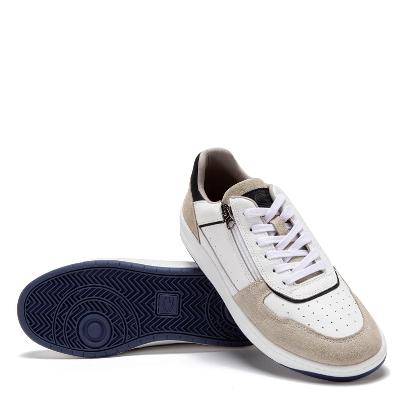 ZAPATILLA DE CUERO HOMBRE GUANTE BLANCO TESLA 0035499 - 4