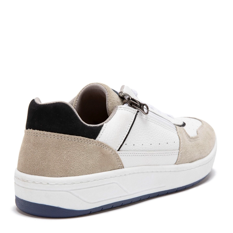 ZAPATILLA DE CUERO HOMBRE GUANTE BLANCO TESLA - 5