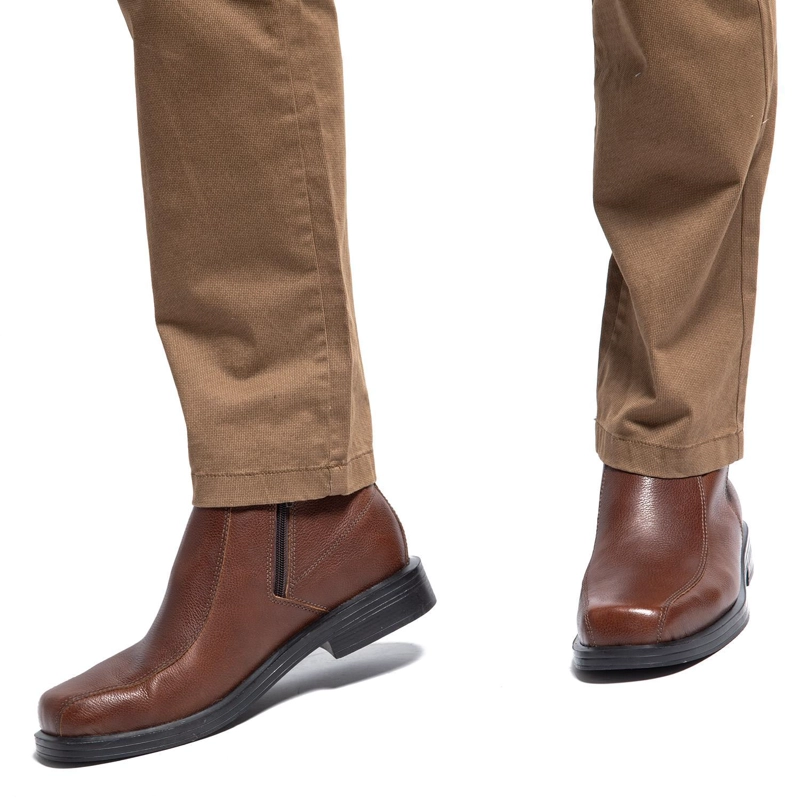 BOTIN DE CUERO HOMBRE GUANTE CHOCOLATE PERFECT RE-FLEX 0032553 - 2