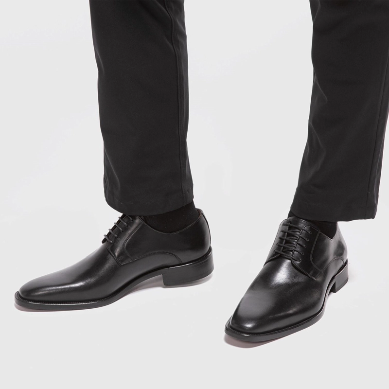 ZAPATO DE CUERO HOMBRE GUANTE NEGRO SUELA 0031327 - 2