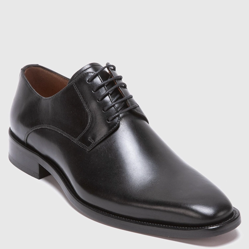ZAPATO DE CUERO HOMBRE GUANTE NEGRO SUELA 0031327 - 3