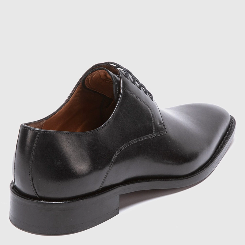 ZAPATO DE CUERO HOMBRE GUANTE NEGRO SUELA 0031327 - 5