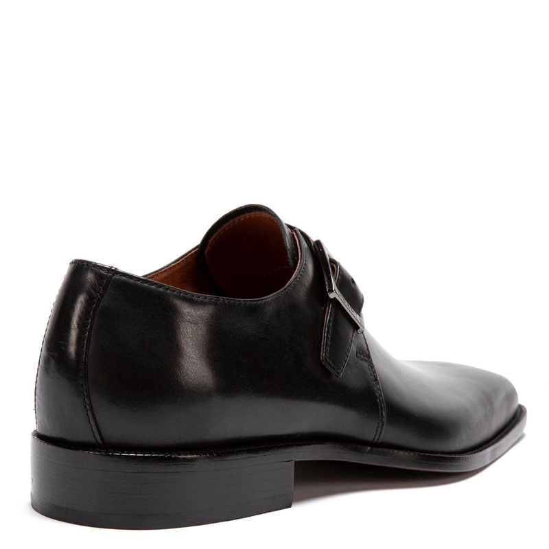ZAPATO DE CUERO HOMBRE GUANTE NEGRO SUELA 0031933 - 5