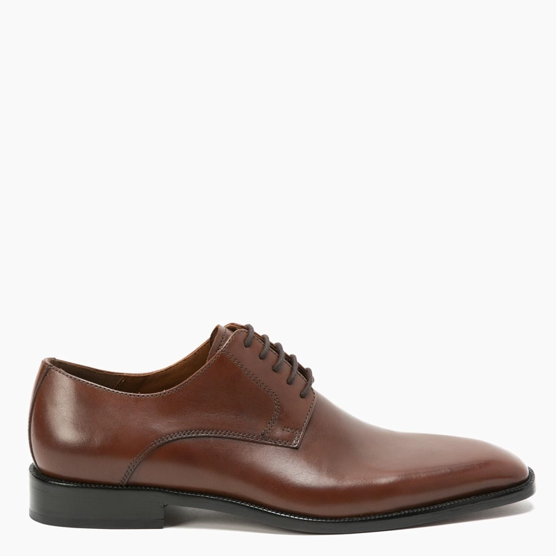 ZAPATO DE CUERO HOMBRE GUANTE BRANDY SUELA 0032001 - 1