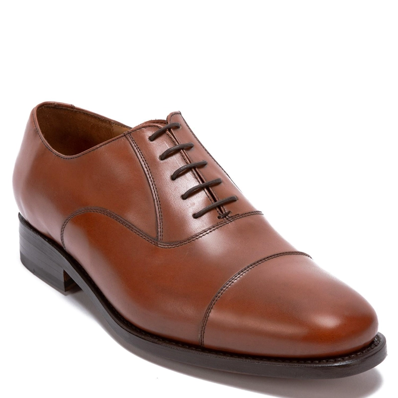 ZAPATO DE CUERO HOMBRE GUANTE BRANDY SUELA PUNTEADO - 3