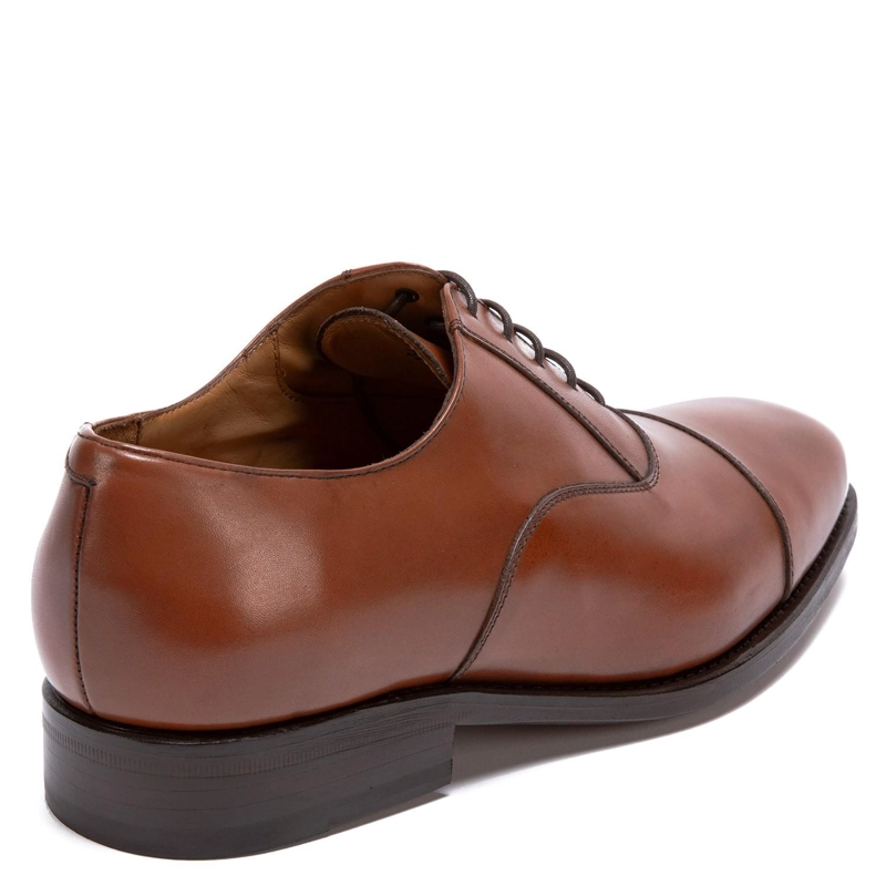 ZAPATO DE CUERO HOMBRE GUANTE BRANDY SUELA PUNTEADO - 5