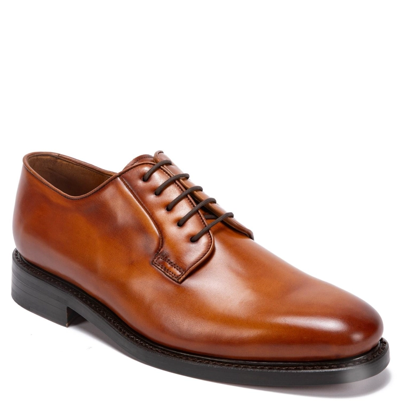 ZAPATO DE CUERO HOMBRE GUANTE BRANDY SUELA PUNTEADO 0034507 - 3