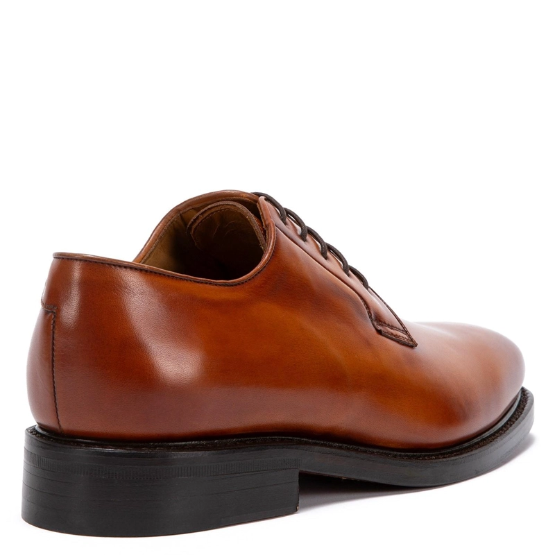 ZAPATO DE CUERO HOMBRE GUANTE BRANDY SUELA PUNTEADO 0034507 - 5