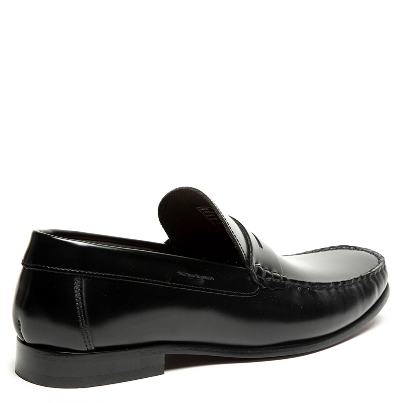 MOCASINES HOMBRE GUANTE CUERO NEGRO SUELA - 5