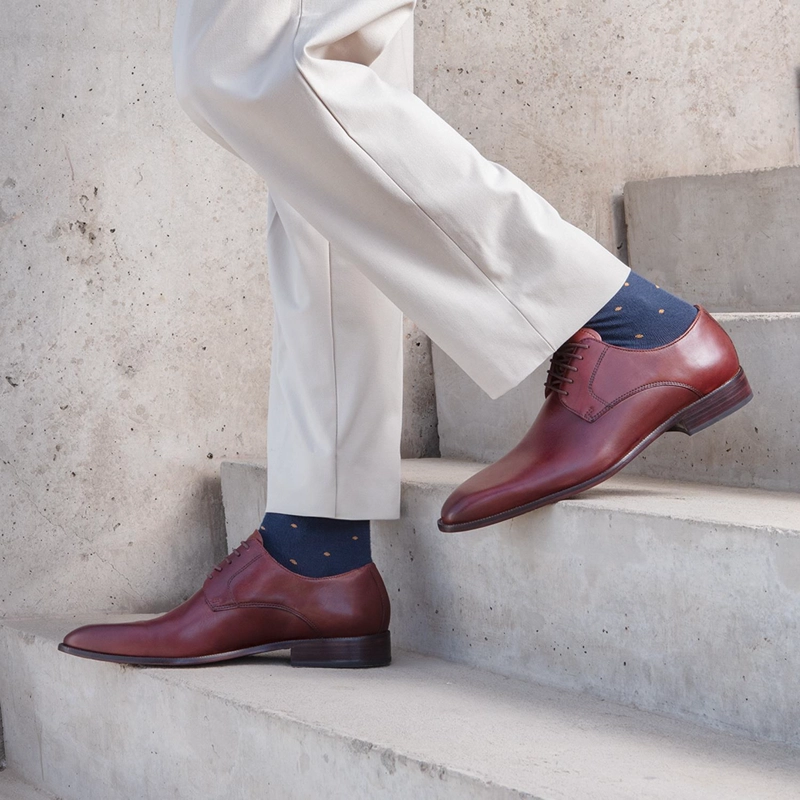 ZAPATO DE CUERO HOMBRE GUANTE MALDO SUELA 0033482 - 1