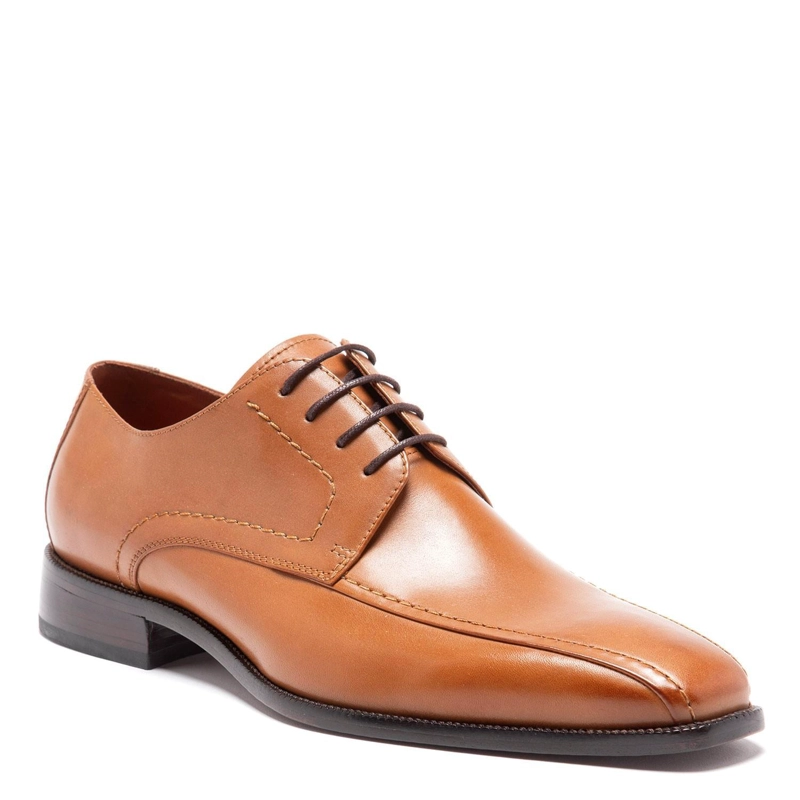 ZAPATO DE CUERO HOMBRE GUANTE CAMEL SUELA 0034393 - 3