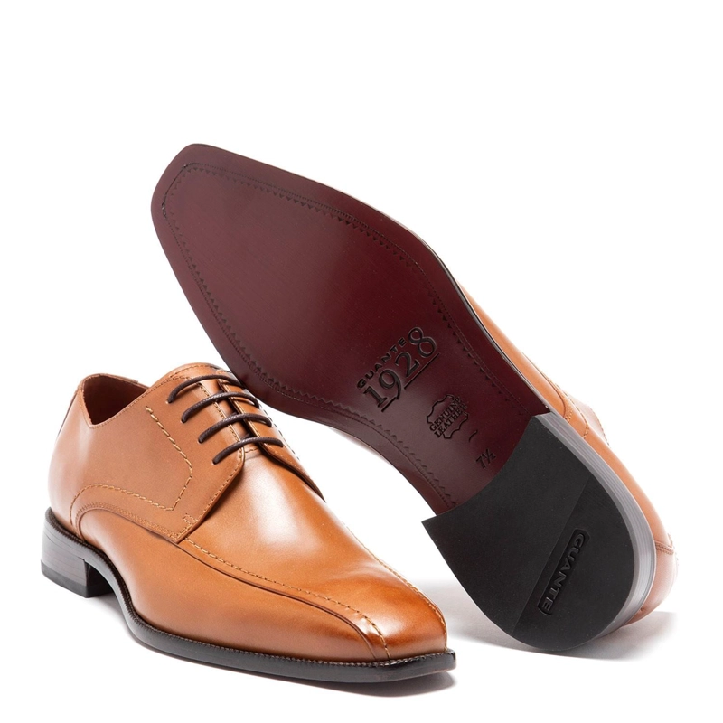 ZAPATO DE CUERO HOMBRE GUANTE CAMEL SUELA 0034393 - 4