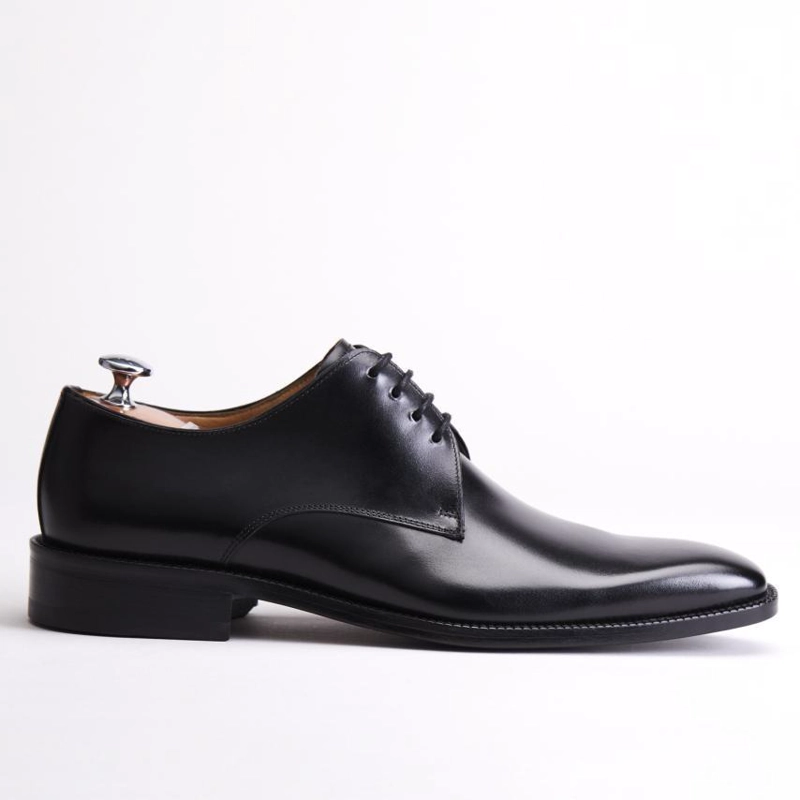 ZAPATO DE CUERO HOMBRE GUANTE NEGRO SUELA PRESIDENT 0034496 - 1