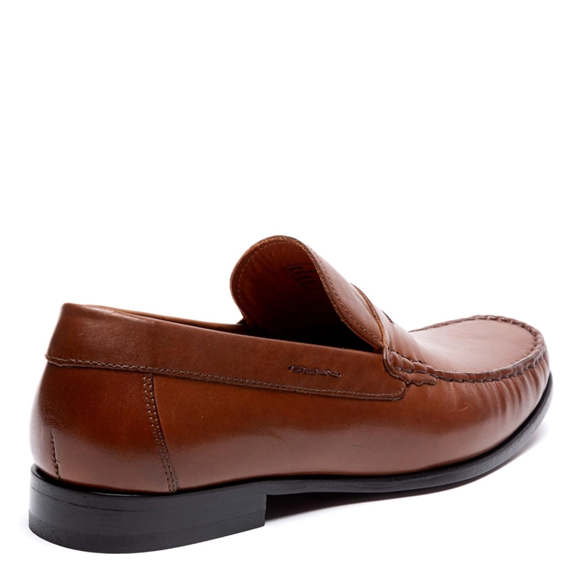 MOCASIN DE CUERO HOMBRE GUANTE WHISKY SUELA - 5