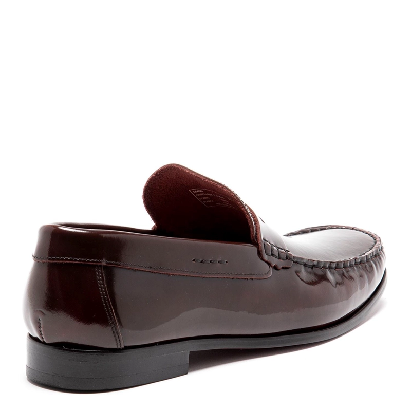 MOCASIN DE CUERO HOMBRE GUANTE GUINDA SUELA 0034430 - 5