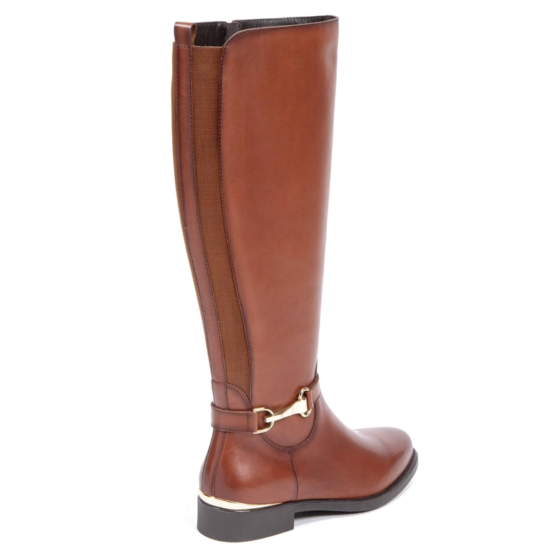 BOTA DE CUERO MUJER GACEL TABACO HORTENCIA - 5