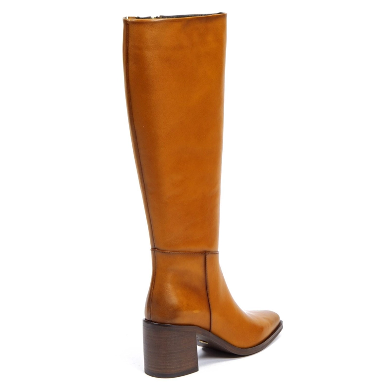 BOTA DE CUERO MUJER GACEL TOSTADO ASUNCION - 5