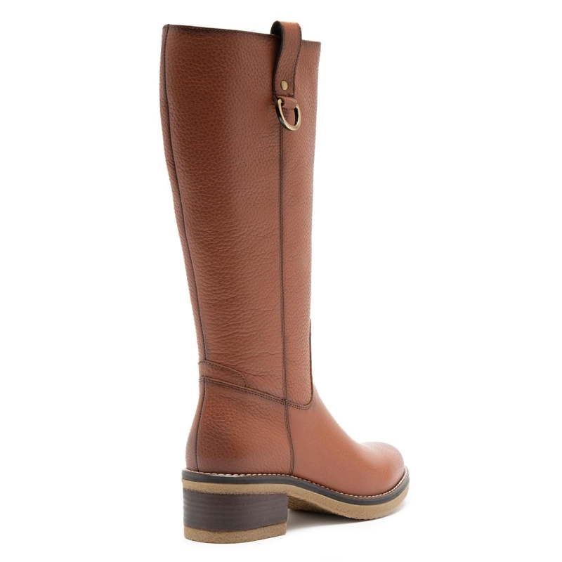 BOTA DE CUERO MUJER GACEL TOSTADO MIKA - 4