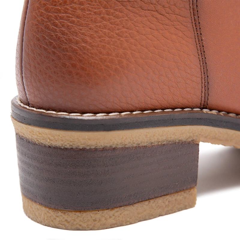 BOTA DE CUERO MUJER GACEL TOSTADO MIKA - 5