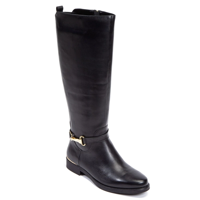 BOTA DE CUERO MUJER GACEL NEGRO HORTENCIA - 3