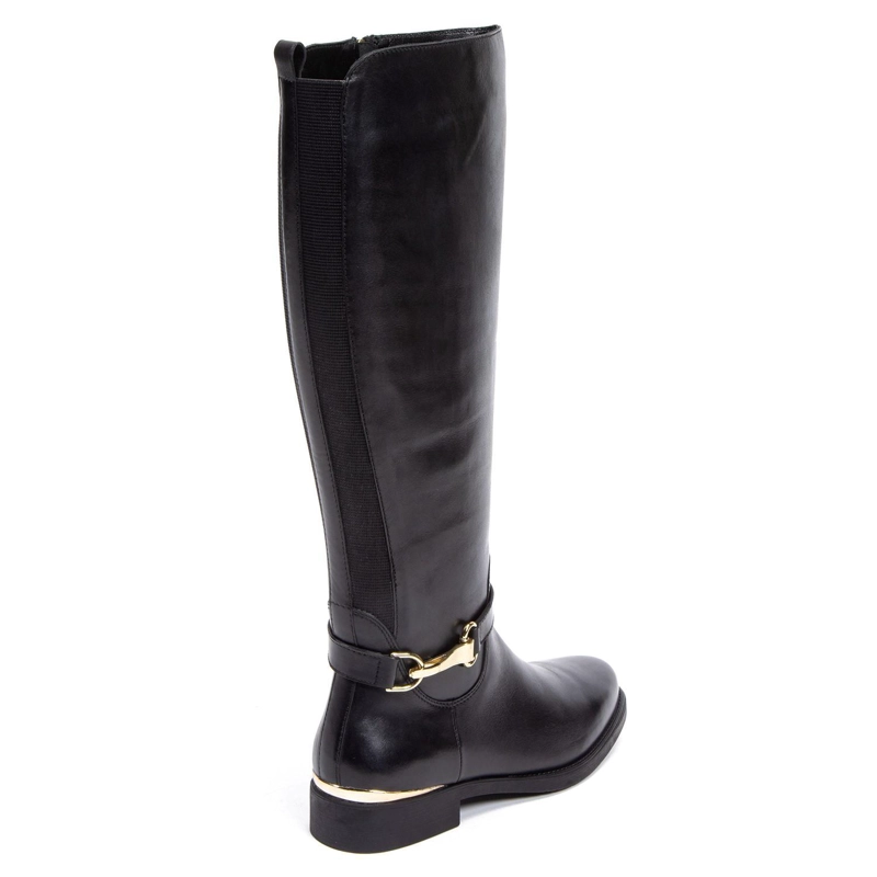 BOTA DE CUERO MUJER GACEL NEGRO HORTENCIA - 5
