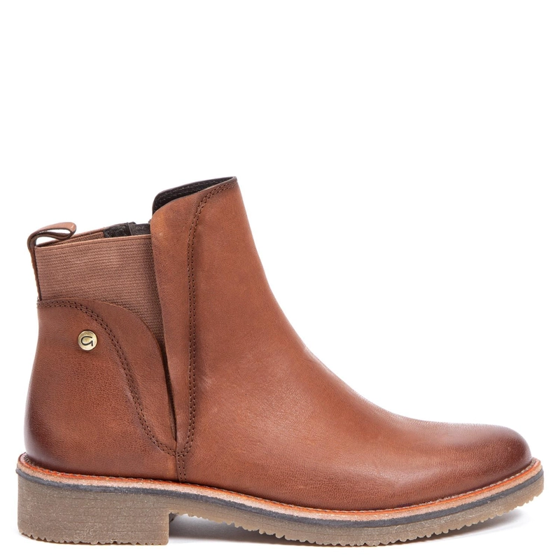 BOTIN DE CUERO MUJER GACEL TOSTADO NORA 0659331 - 1