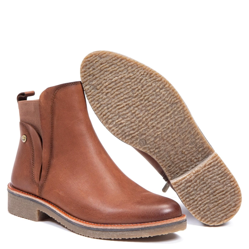 BOTIN DE CUERO MUJER GACEL TOSTADO NORA 0659331 - 4