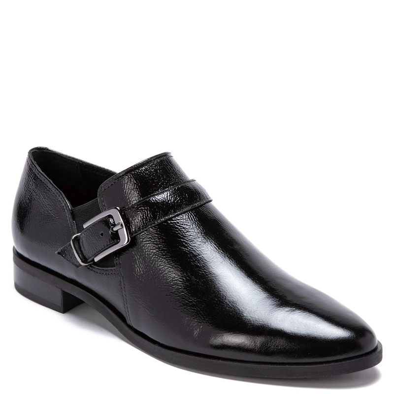 ZAPATO DE CUERO MUJER GACEL NEGRO CRUZ - 3