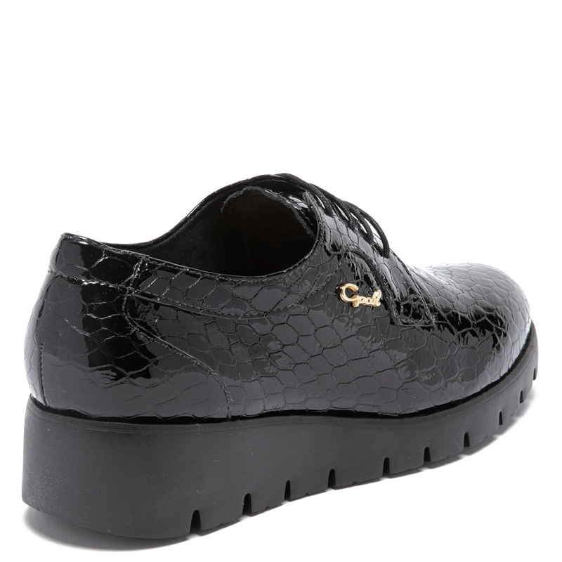 ZAPATO DE CUERO MUJER GACEL NEGRO MERCEDES 0659307 - 5