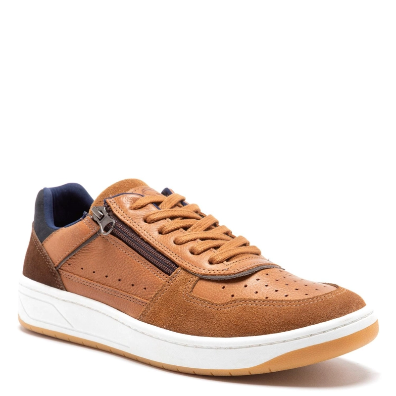 ZAPATILLA DE CUERO HOMBRE GUANTE TOSTADO TESLA - 3
