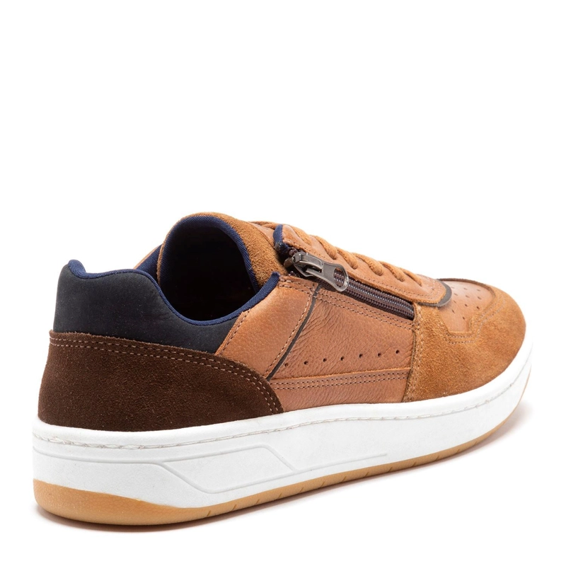 ZAPATILLA DE CUERO HOMBRE GUANTE TOSTADO TESLA 0035501 - 5