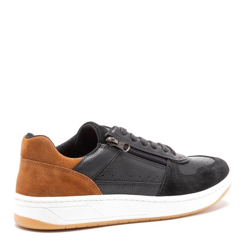 ZAPATILLA DE CUERO HOMBRE GUANTE NEGRO TESLA 0035500 - 5