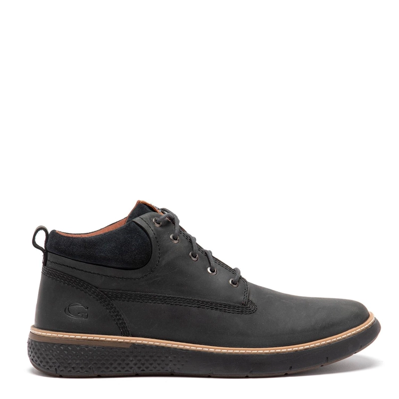 BOTIN DE CUERO HOMBRE GUANTE NEGRO COLORADO - 1