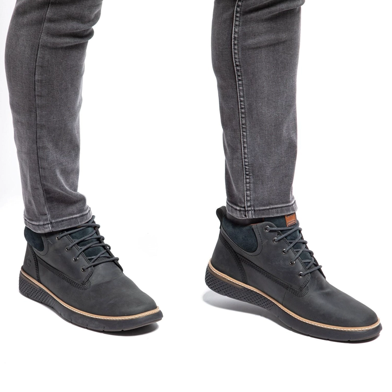 BOTIN DE CUERO HOMBRE GUANTE NEGRO COLORADO - 2